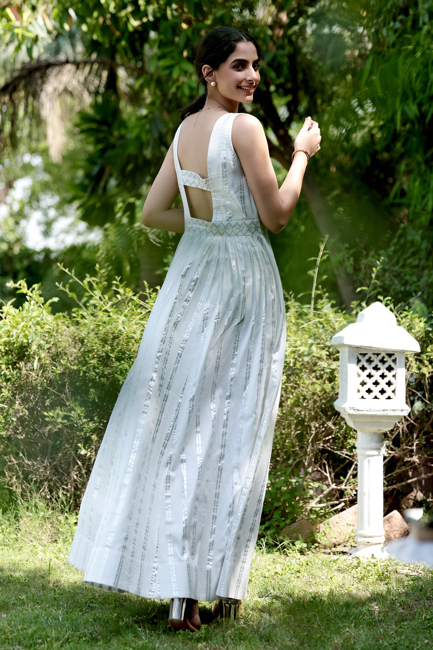 Elara Open-Back Dress