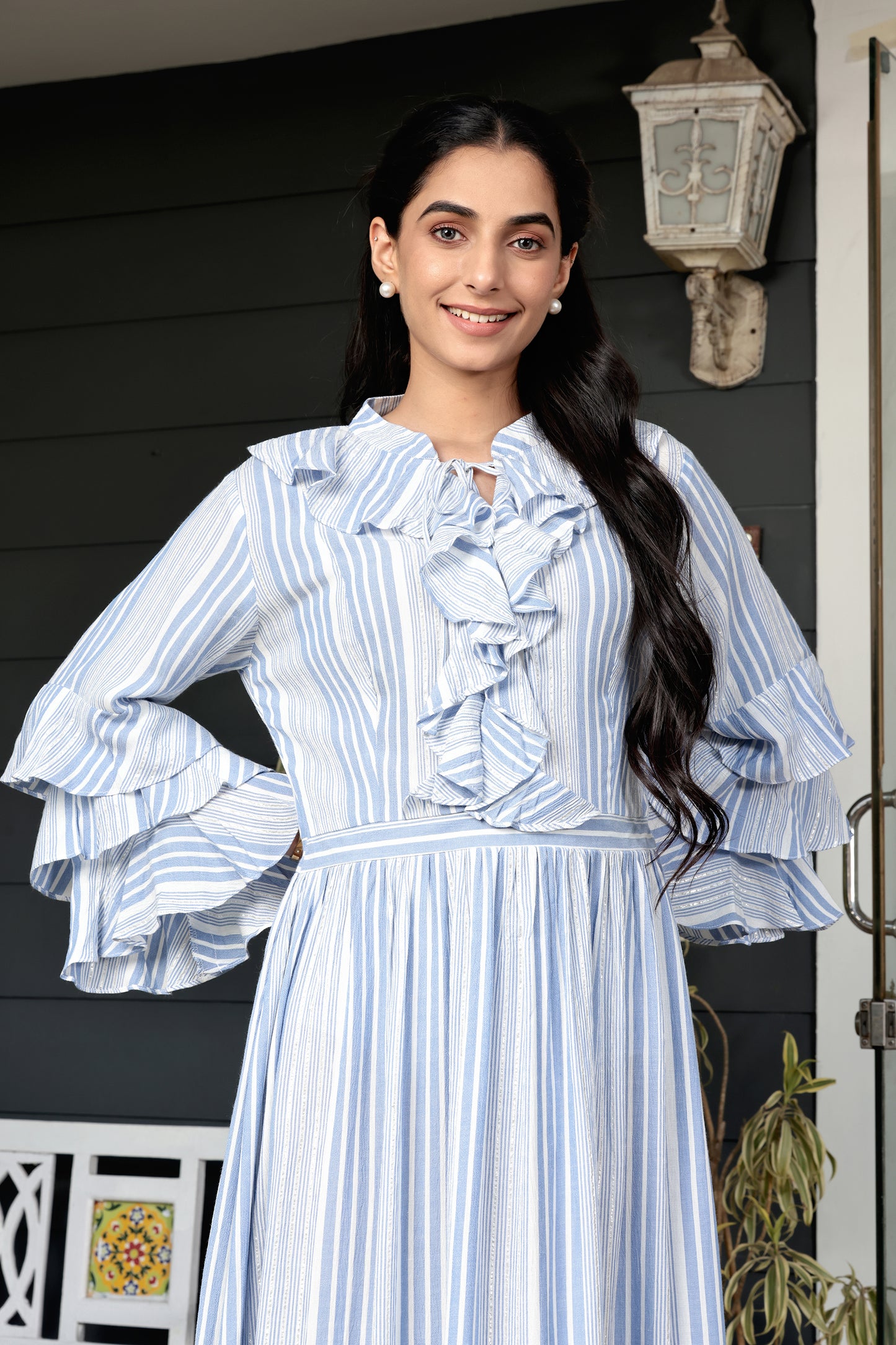 Elara Ruffle Dress