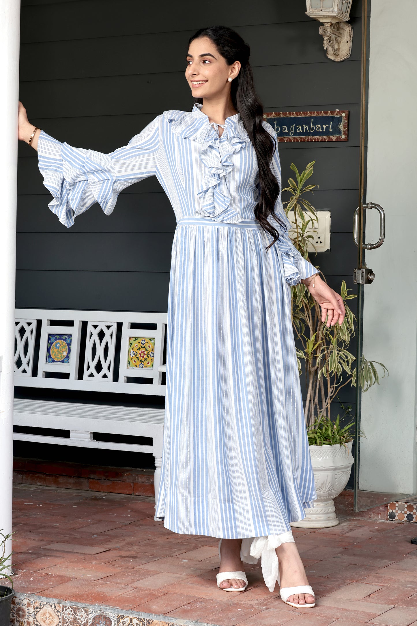 Elara Ruffle Dress