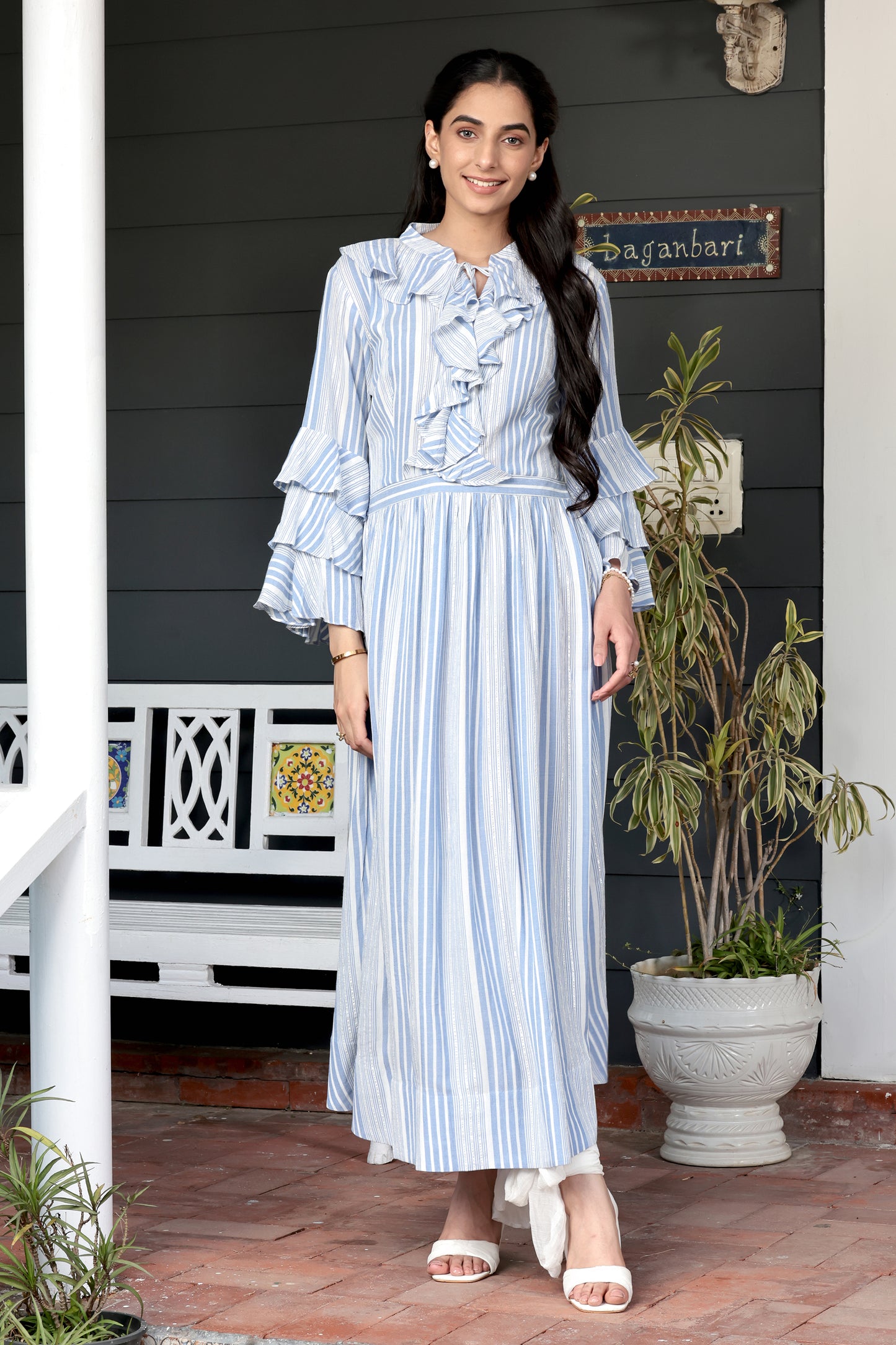 Elara Ruffle Dress
